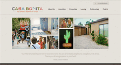 Desktop Screenshot of casabonitarentals.com